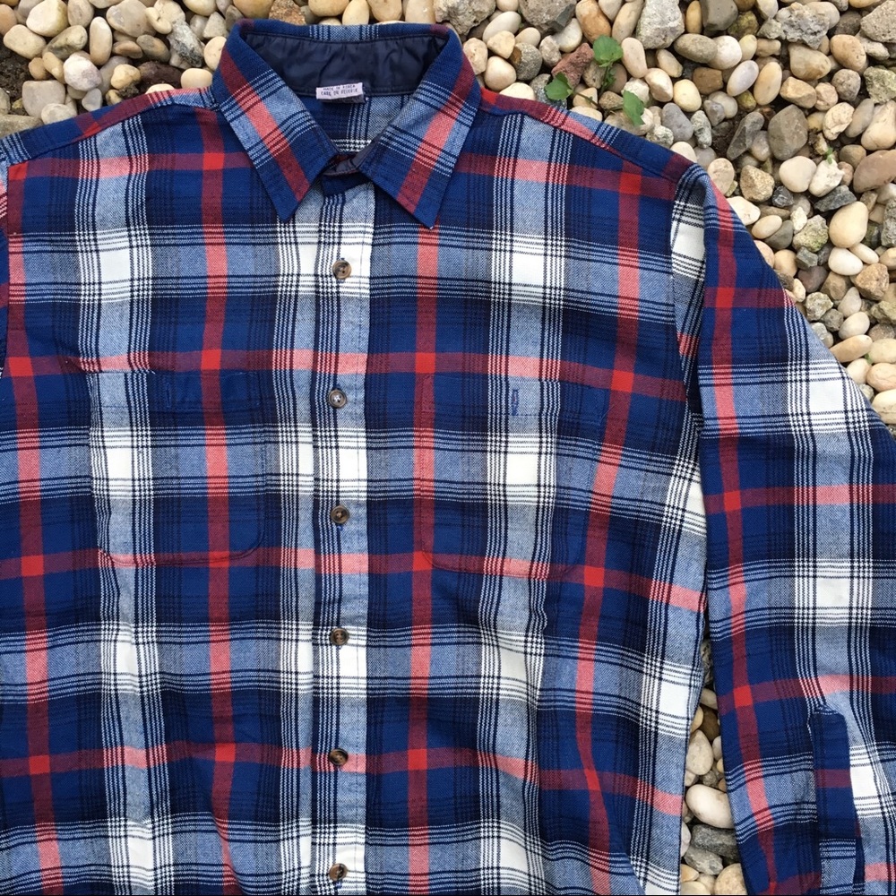 Vintage Men’s Windridge Flannel Button Up Shirt